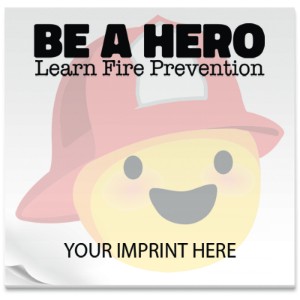 BIC® Adhesive 25 Sheet Notepad, Be A Hero, 3" x 3" - SPF375