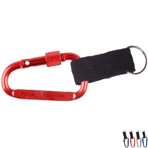 Carabiner Strap Key Chain w/ Secured Screw - NU1115