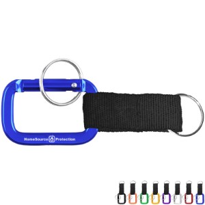 Square Carabiner Strap Key Ring - NU1120