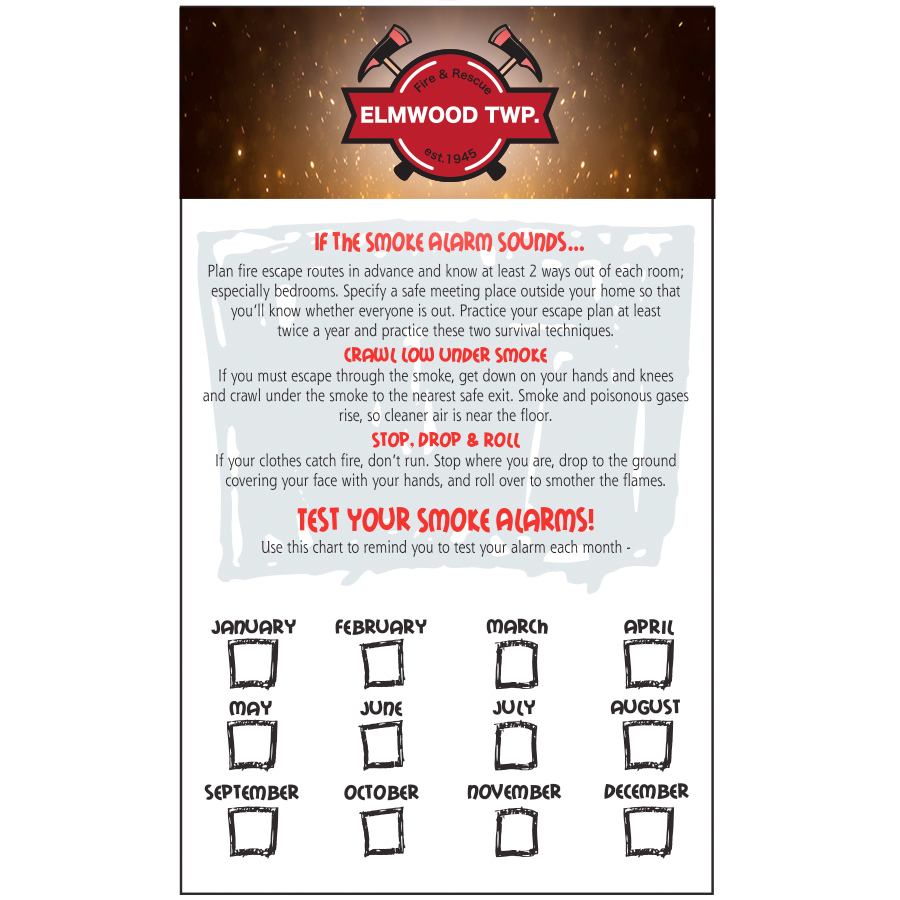 Product Photo 1 Smoke Alarm Info Magnet, Custom