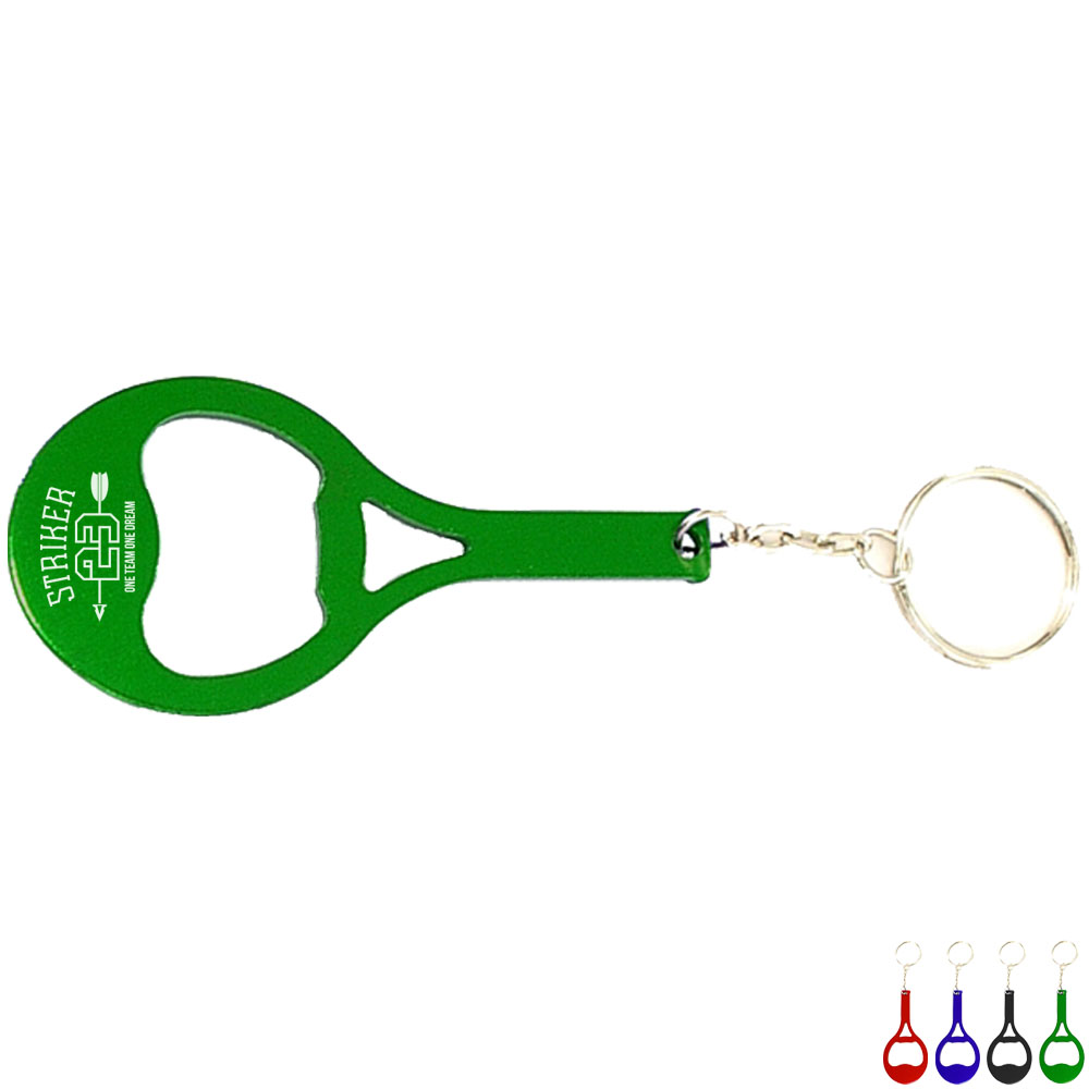 Product Photo 1 Tennis Racket Aluminum Bottle Opener Key Chain