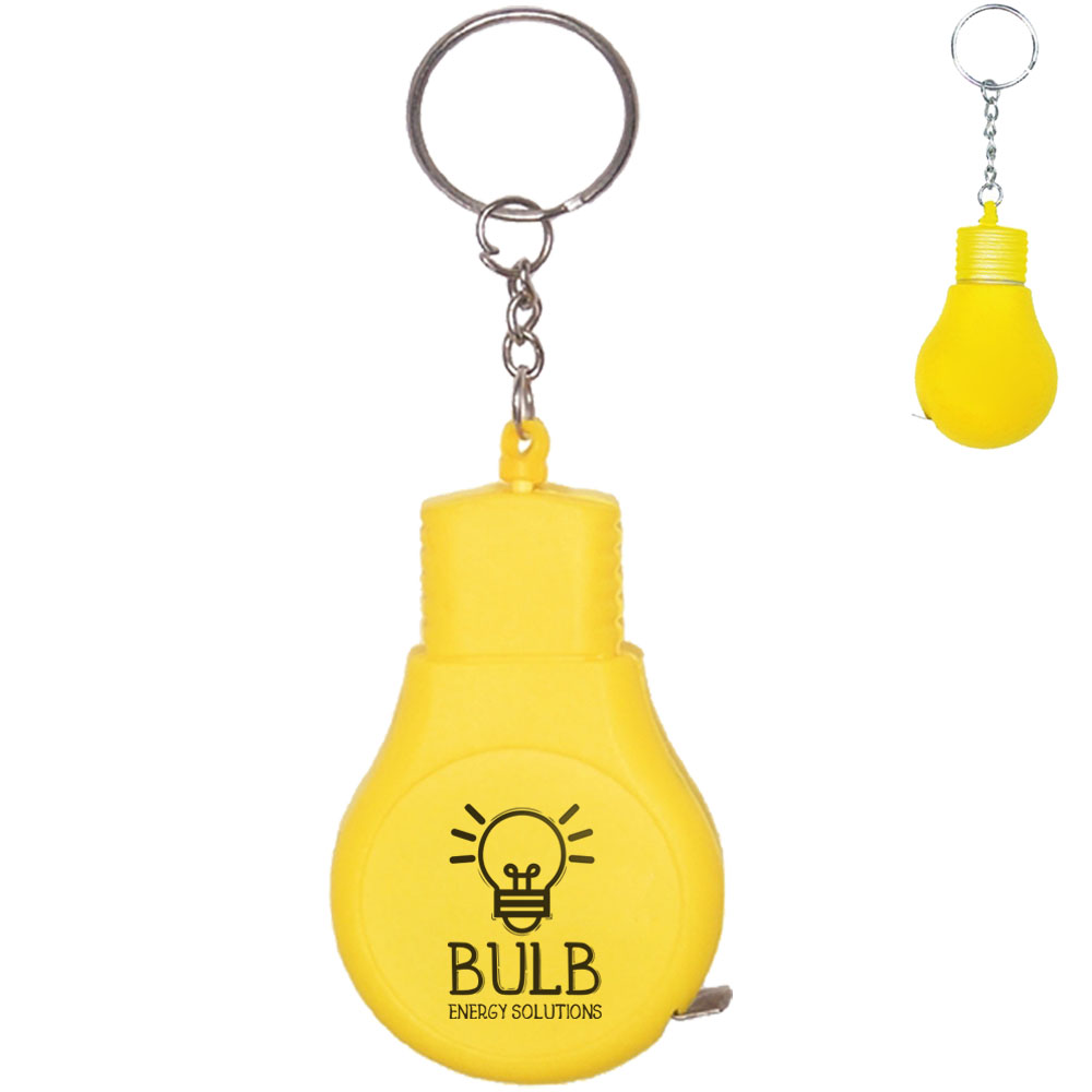 Product Photo 1 Light Bulb Tape Measure Key Chain