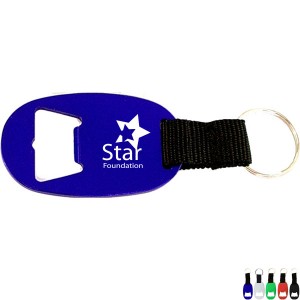 Aluminum Bottle Opener Strap Key Ring - NU1210