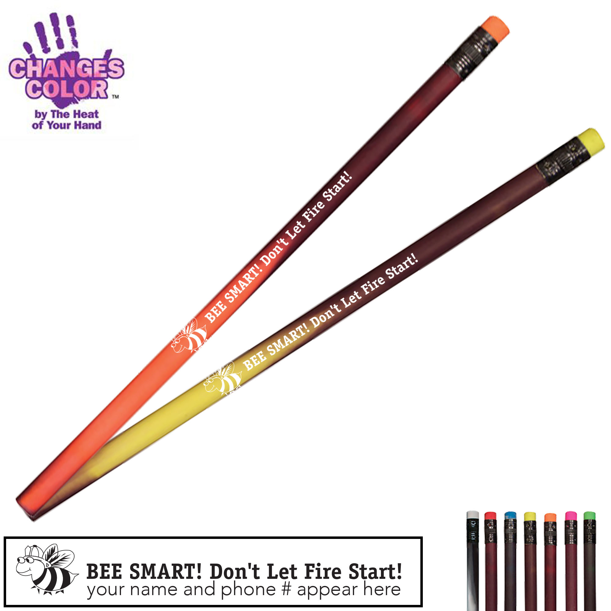Product Photo 1 Bee Smart Don't Let Fire Start Mood Shadow Color Changing Pencil