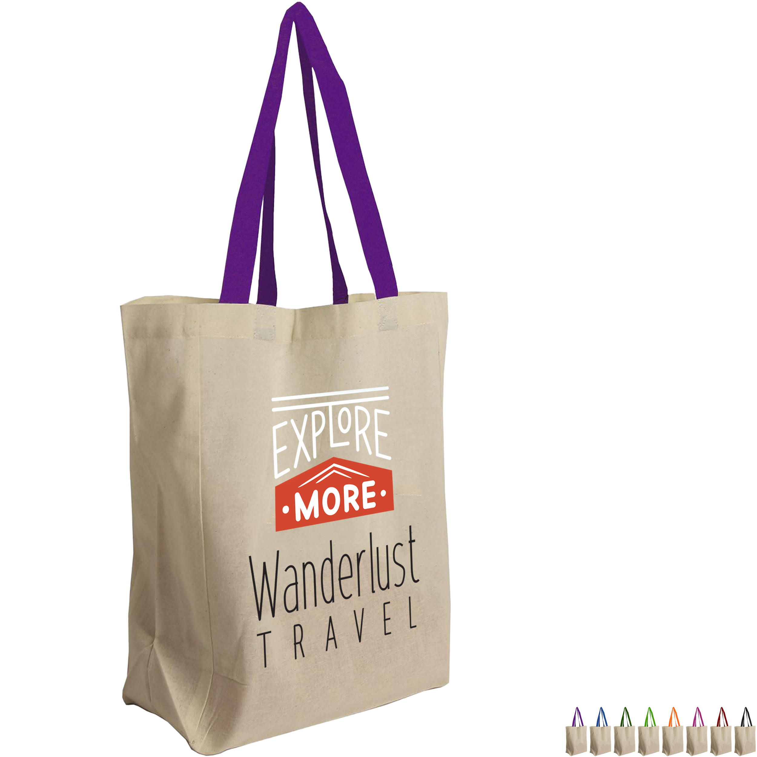 Product Photo 1 Brunch Cotton Grocery Tote, Full Color
