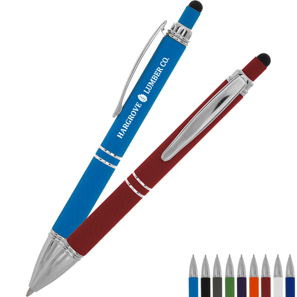 Product Photo 1 Quilted Rubberized Aluminum Stylus Pen