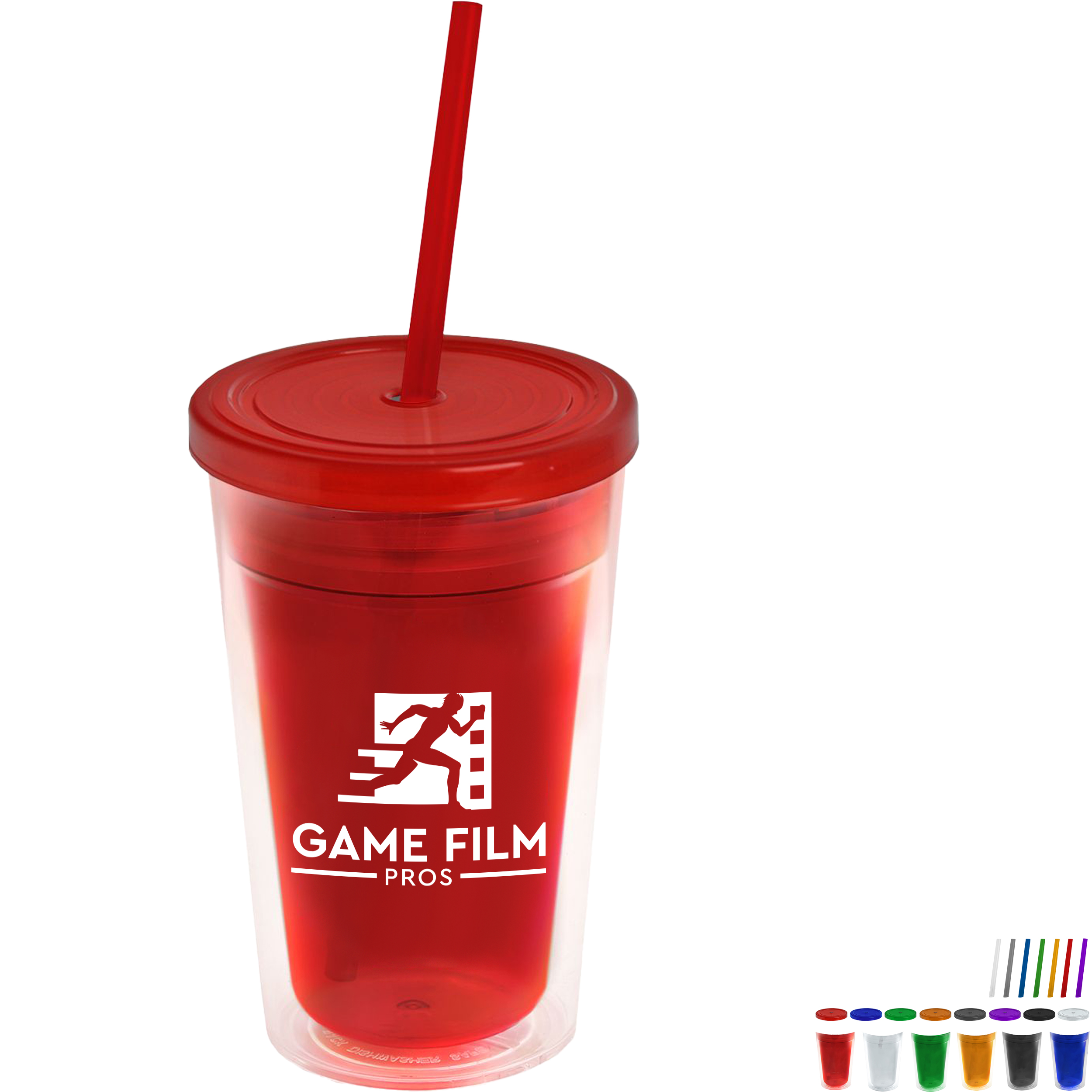 Product Photo 1 Double-Wall Insulated Transparent Tumbler, 16oz.