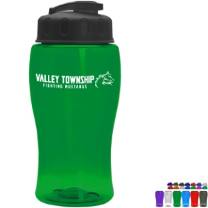 Mini Transparent Sports Bottle, 18oz. - Flip Lid - GY3124