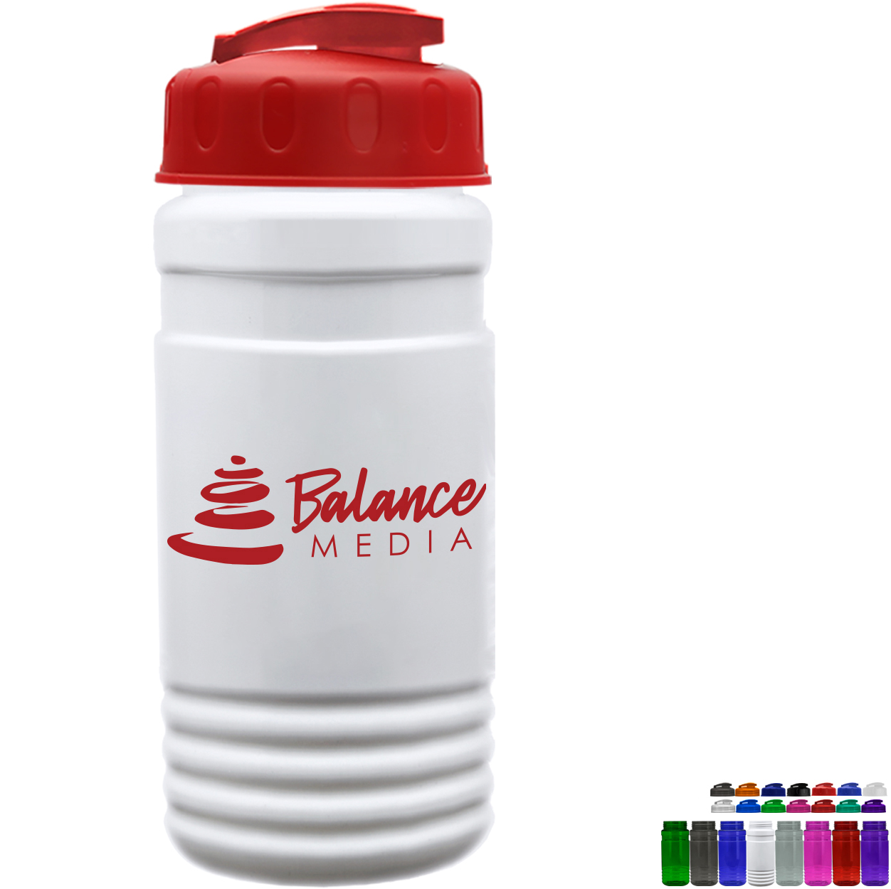 Product Photo 1 UpCycle rPET Bottle w/ USA Flip Top Lid, 20oz.