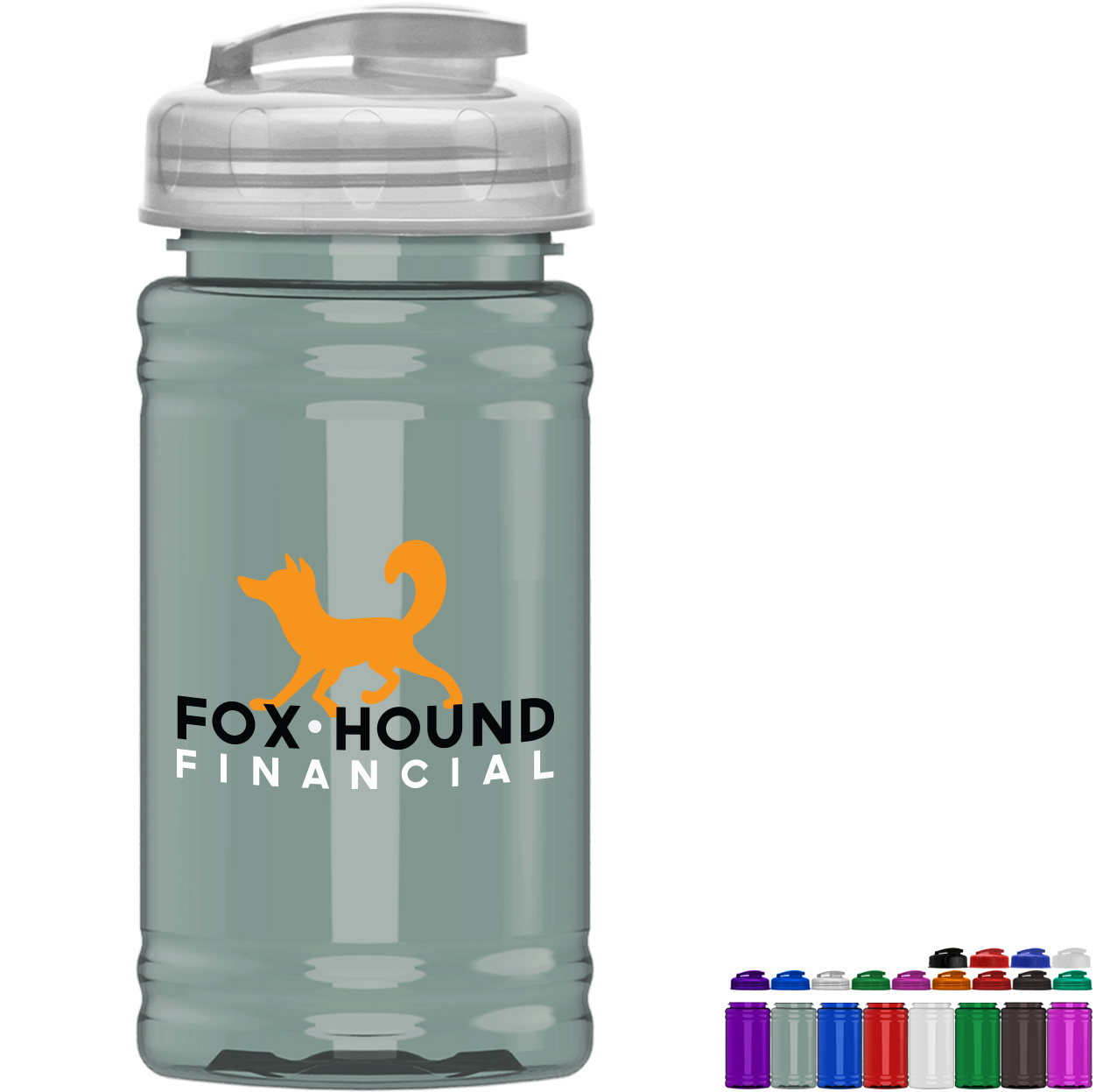 Product Photo 1 UpCycle Mini rPET Sports Bottle w/ USA Flip Lid, 16oz.