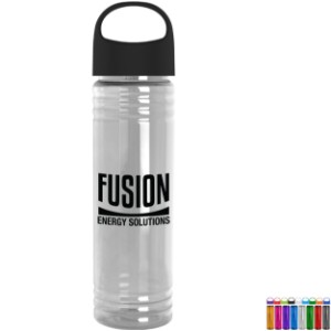 Slim Fit Transparent Bottle w/ Oval Crest Lid, 24oz. - GY3121