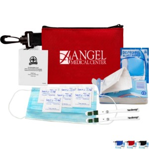 Flu First Aid Kit in Pouch, 12 pieces - RX1100