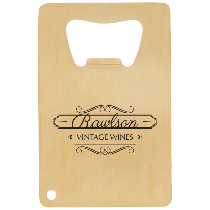 Product Photo 1 Gold Credit Card Bottle Opener