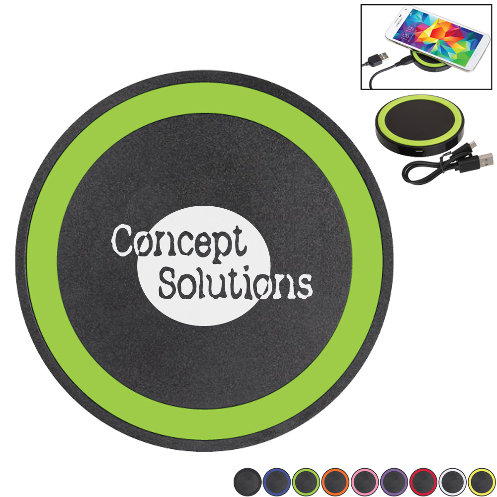 Product Photo 1 Black Puck Qi Wireless Charging Pad