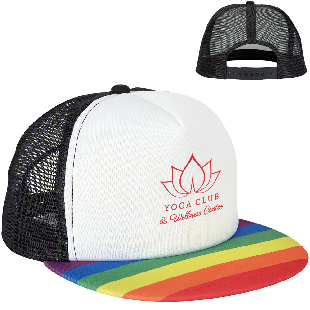 Product Photo 1 Rainbow Flat Bill Trucker Cap