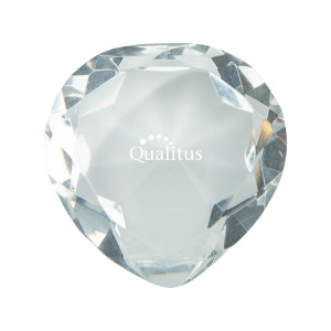 Crystal Heart Paperweight - AF1009
