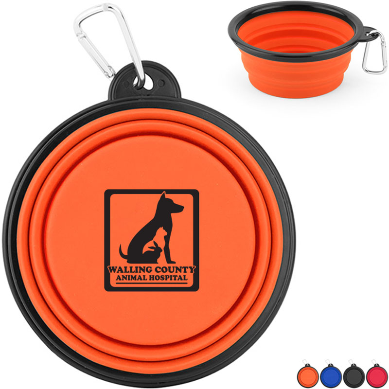 Product Photo 1 Collapsible Silicone Pet Bowl w/ Carabiner