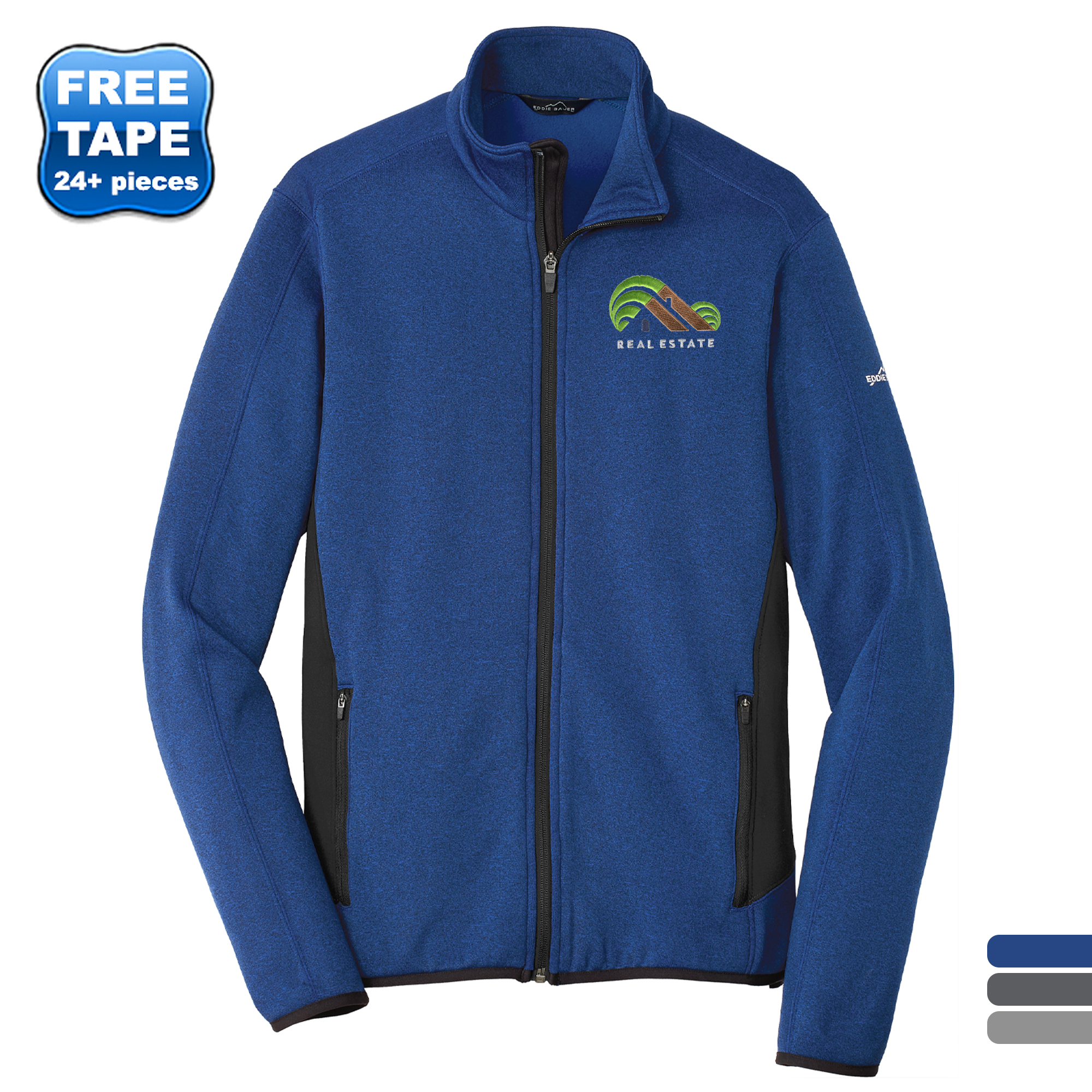Product Photo 1 Eddie Bauer® Full-Zip Heather Stretch Fleece Men's Jacket