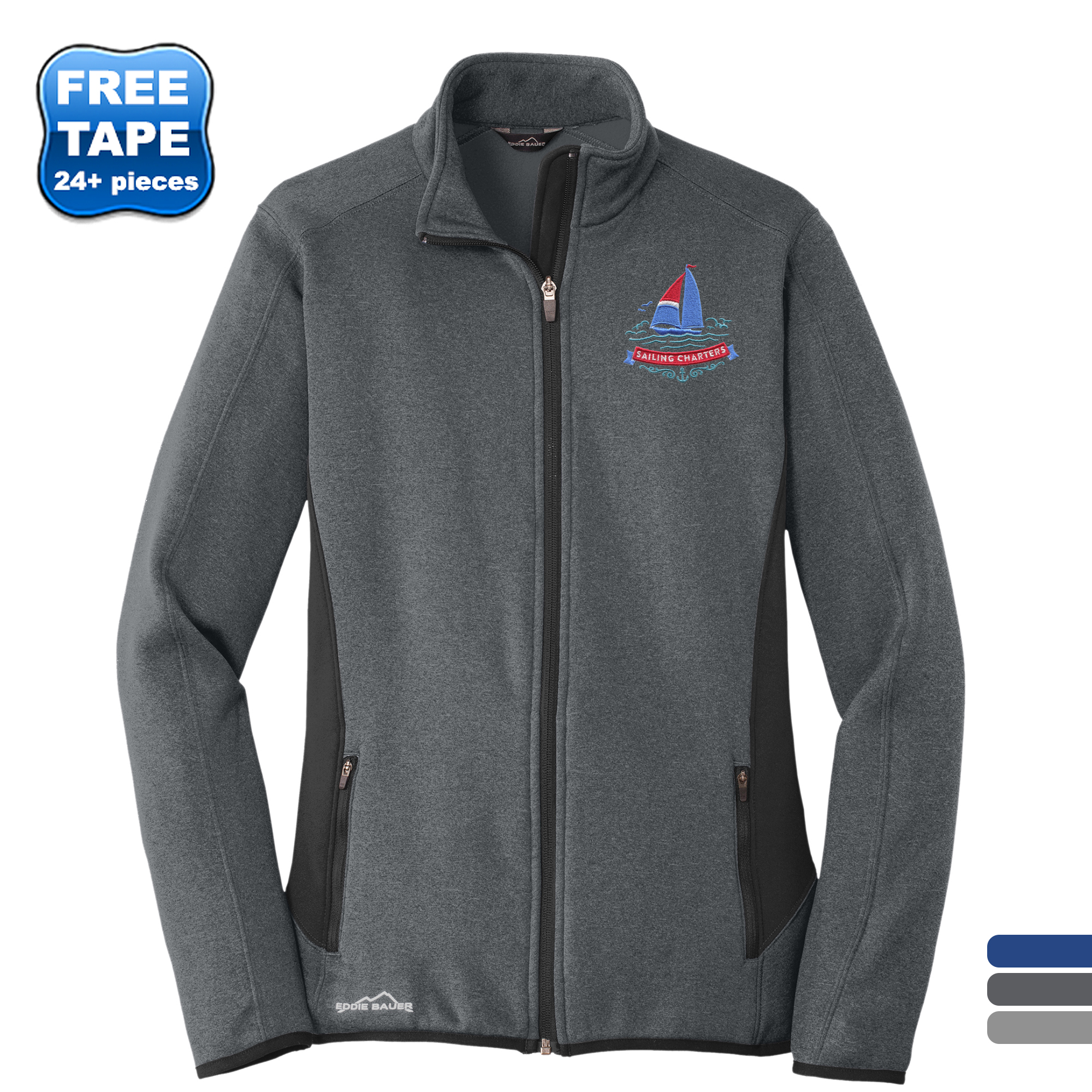 Product Photo 1 Eddie Bauer® Full-Zip Heather Stretch Fleece Ladies' Jacket