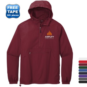 Sport-Tek® Polyester Unisex Packable Anorak - WJ6002