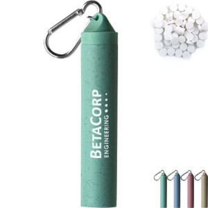 Wheat Straw Mints in Keychain Case - WB1909