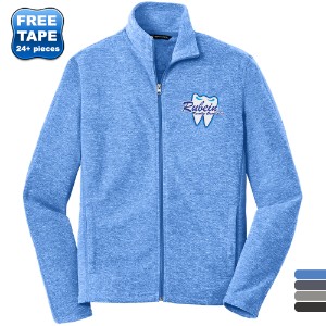 Port Authority® Heather Microfleece Men's Full-Zip Jacket - WJ6012