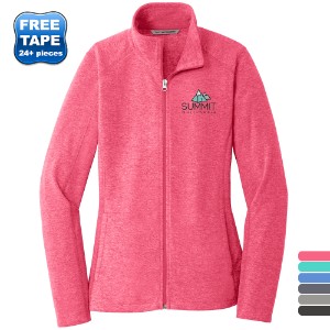Port Authority® Heather Microfleece Ladies' Full-Zip Jacket - WJ6013
