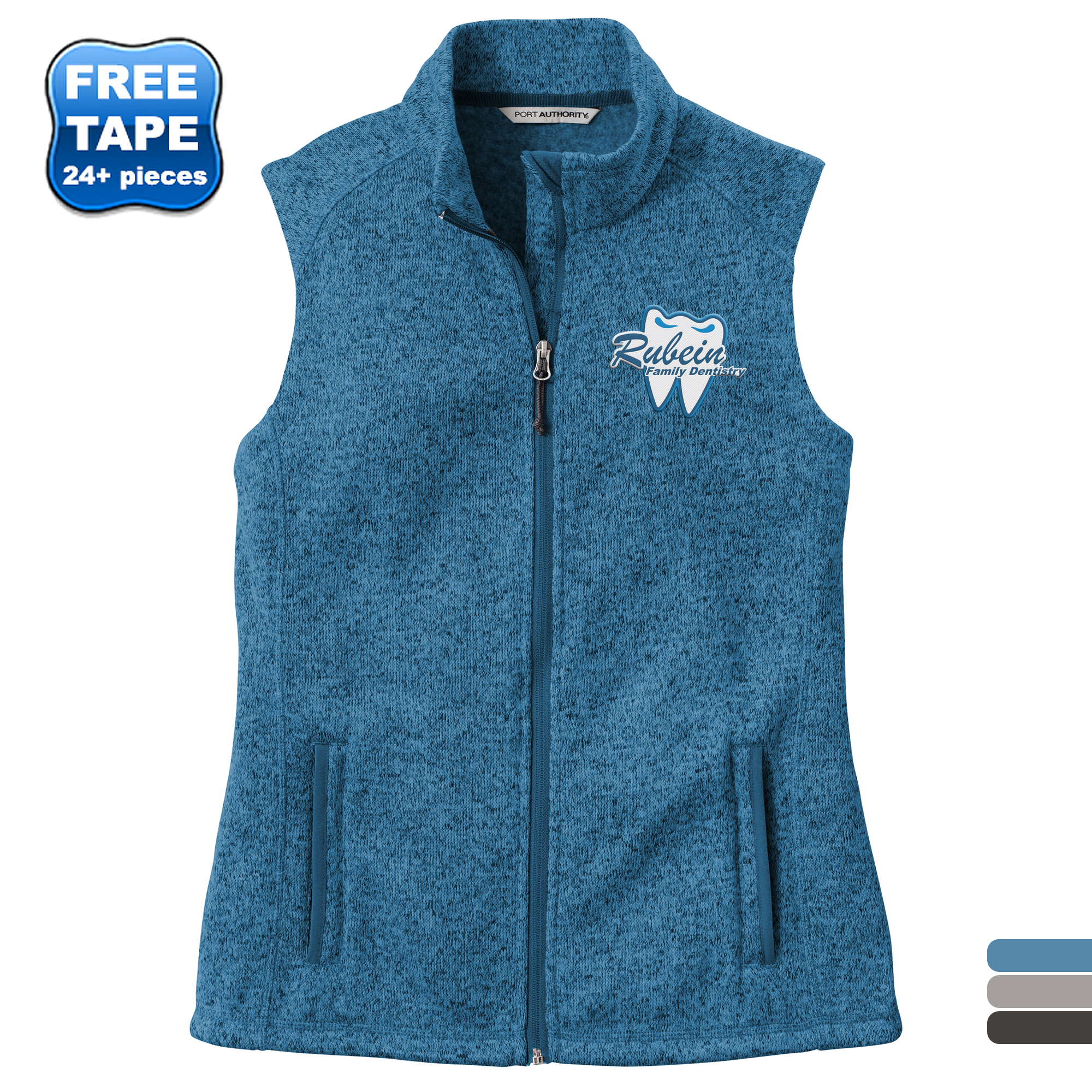 Product Photo 1 Port Authority® Sweater Fleece Ladies' Vest