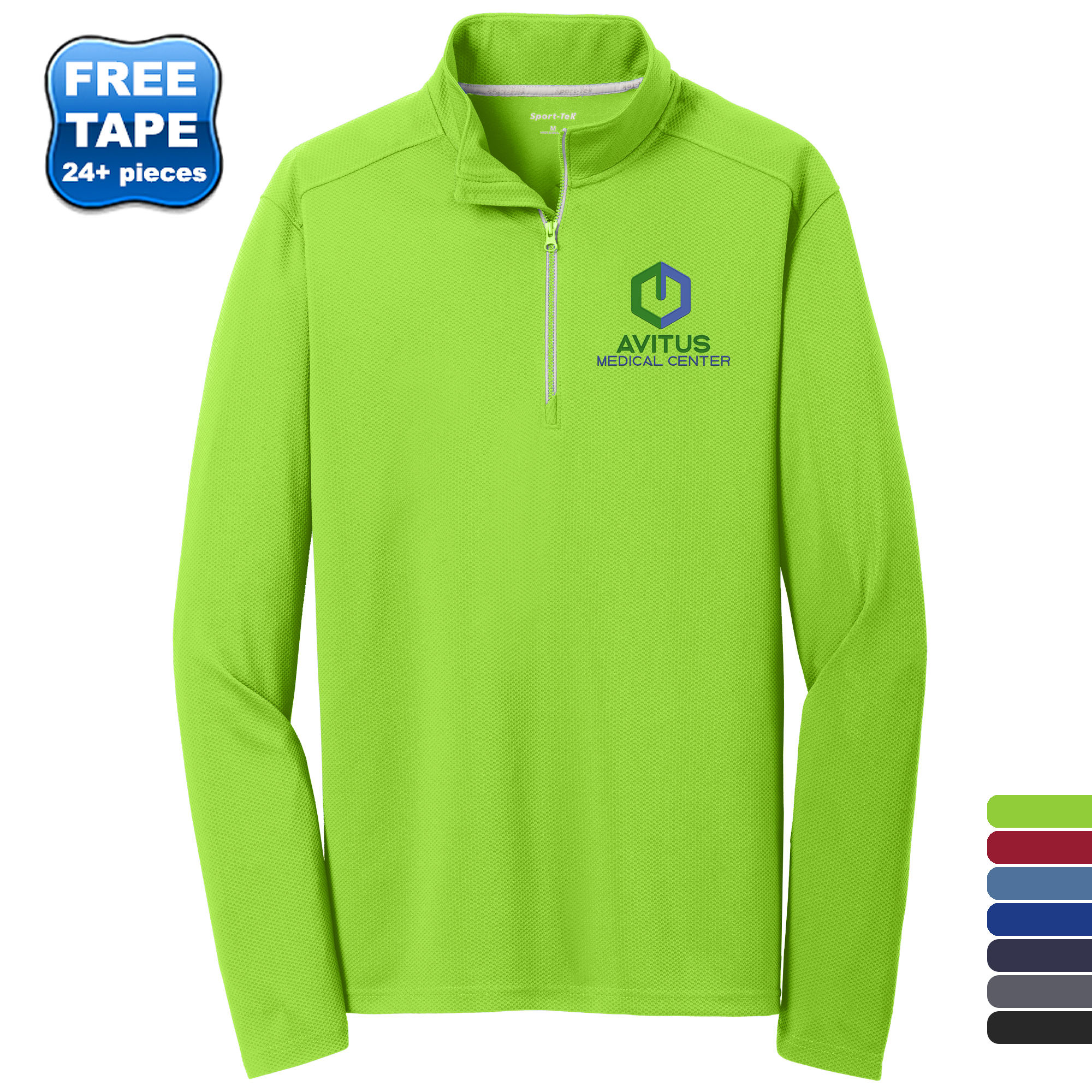 Product Photo 1 Sport-Tek® Sport-Wick® Textured Men's 1/4 Zip Pullover