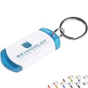 On the Edge Two Toned Key Tag - EV2107