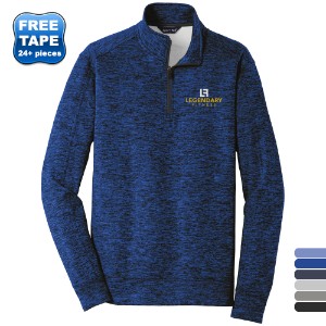 Sport-Tek® PosiCharge® Electric Heather Fleece Men's 1/4 Zip Pullover - WJ6065