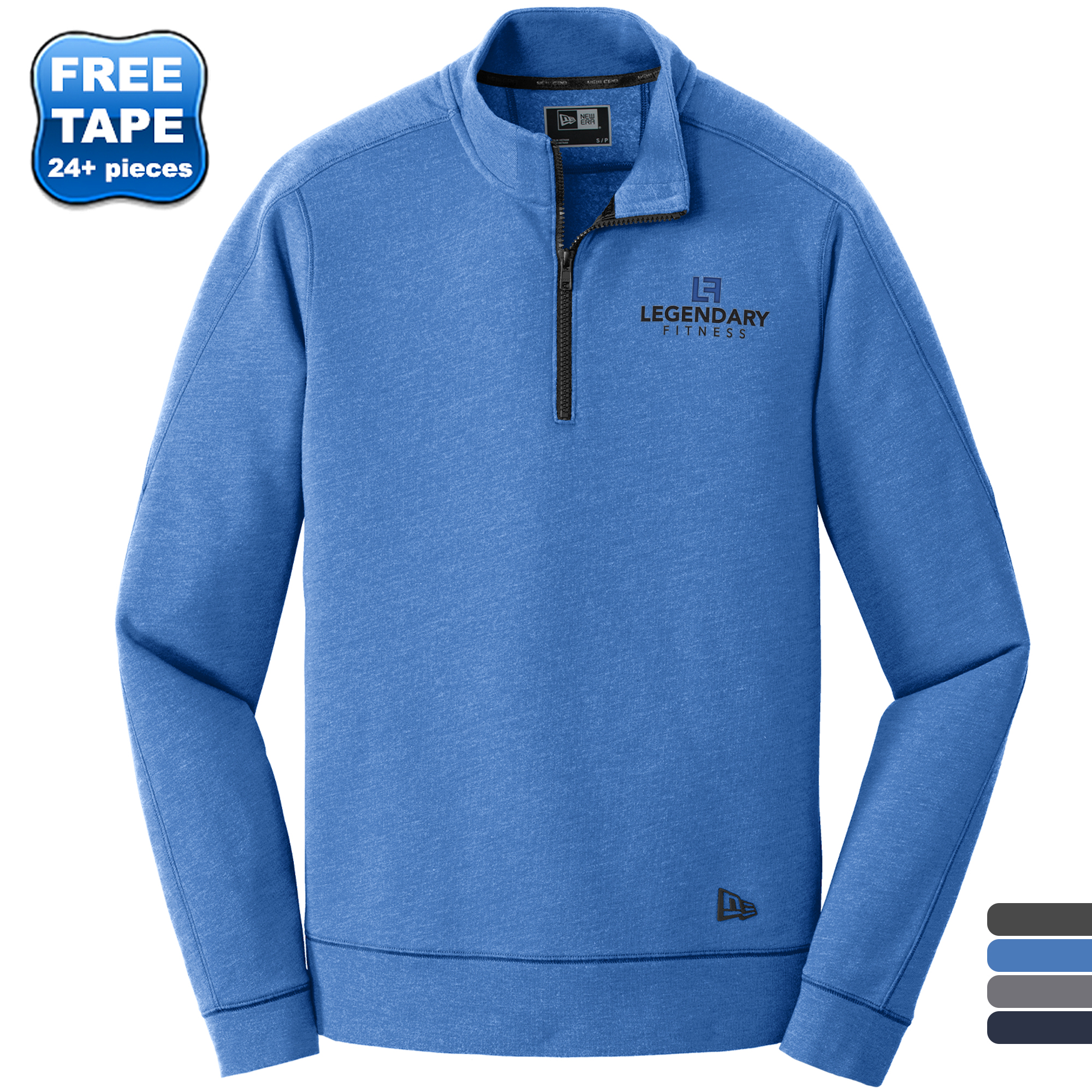Product Photo 1 New Era® Tri-Blend Fleece Men's 1/4 Zip Pullover