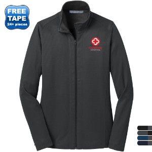 Port Authority® Vertical Texture Ladies' Full Zip Jacket - WJ6043