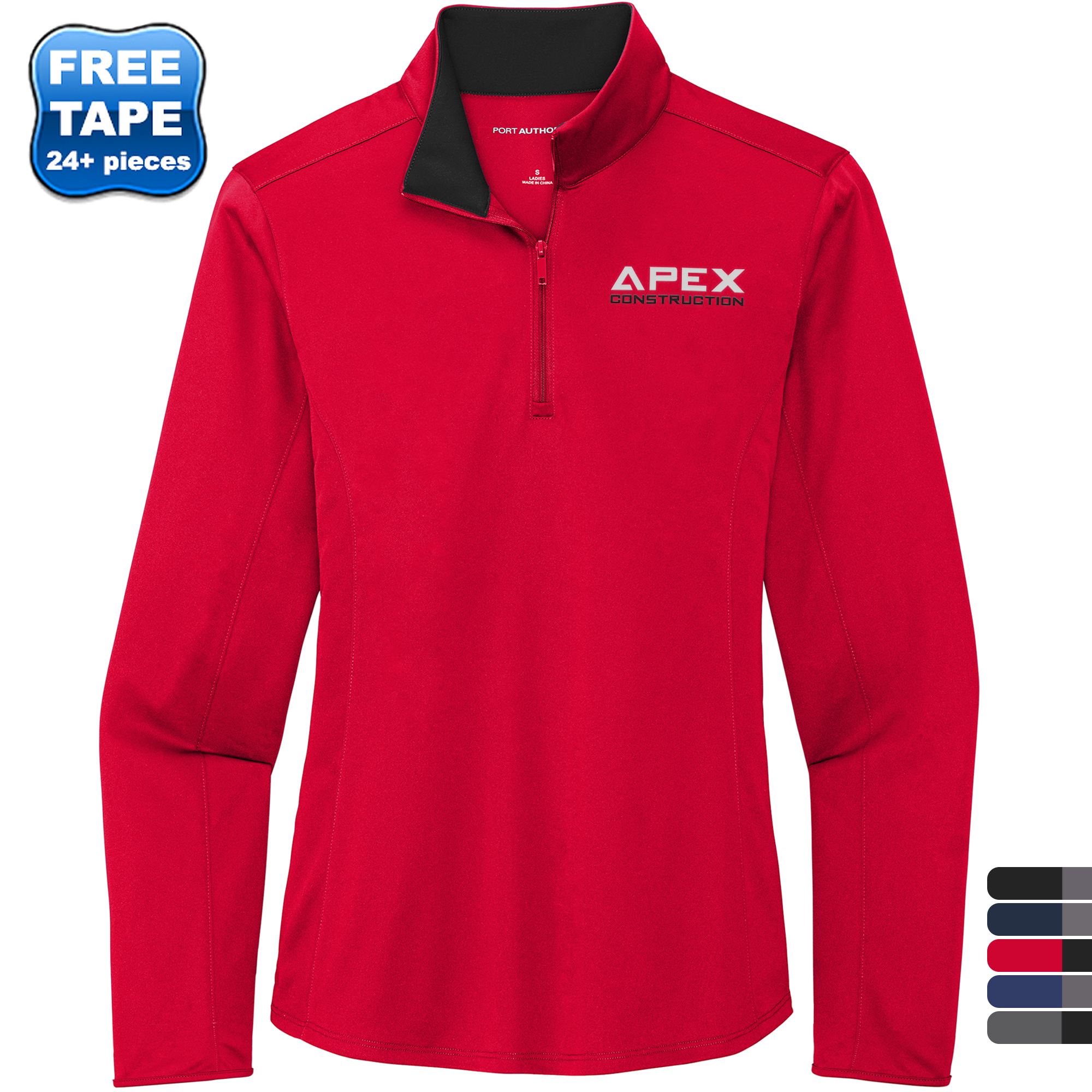 Product Photo 1 Port Authority® Silk Touch™ Performance Polyester Ladies' 1/4 Zip