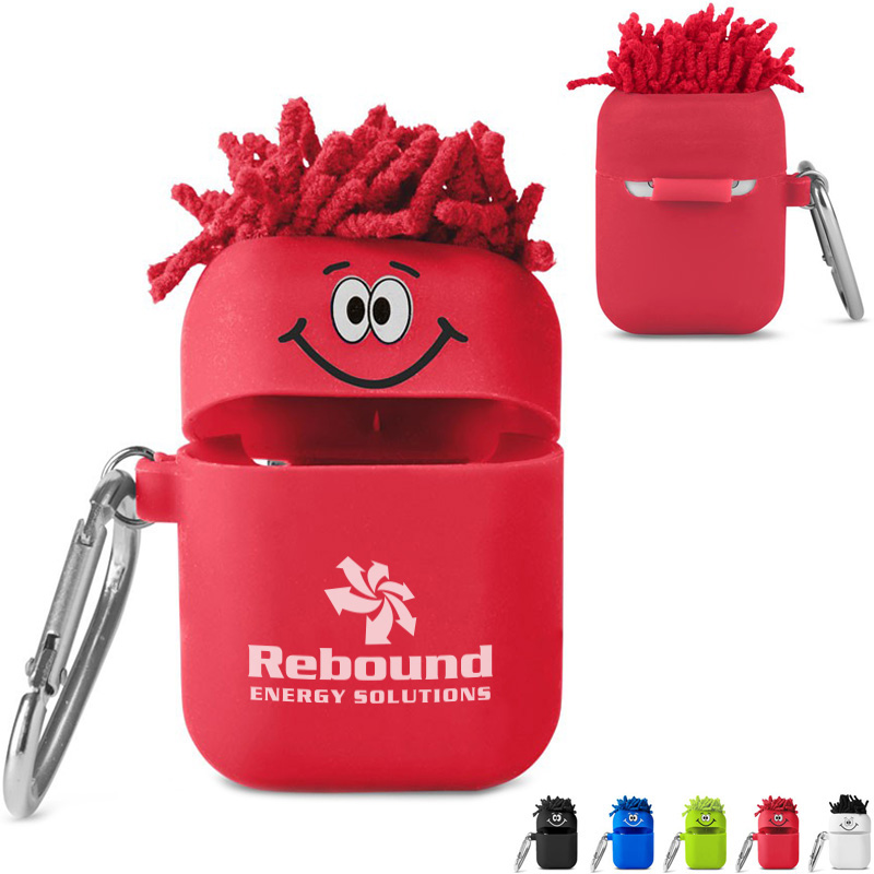 Product Photo 1 Moptoppers® Silicone Earbud Case with Carabiner - CLOSEOUT!