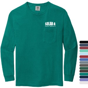 Comfort Colors® Heavyweight Ring Spun Long Sleeve Unisex Pocket Tee - WJ6082
