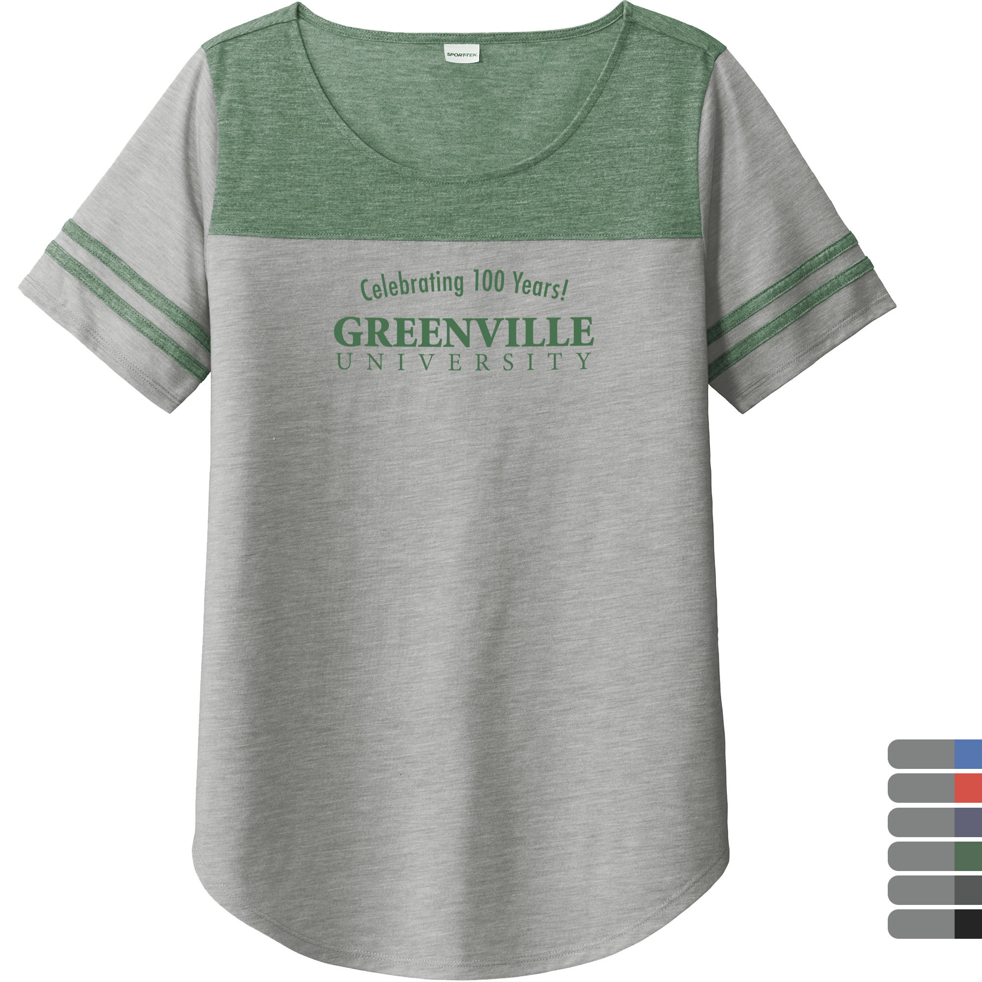 Product Photo 1 Sport-Tek® PosiCharge® Tri-Blend Wicking Ladies' Fan Tee