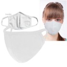 Photo 2 ON SALE! Reusable Washable Double Layer Cotton Poly Face Mask, White - IN STOCK