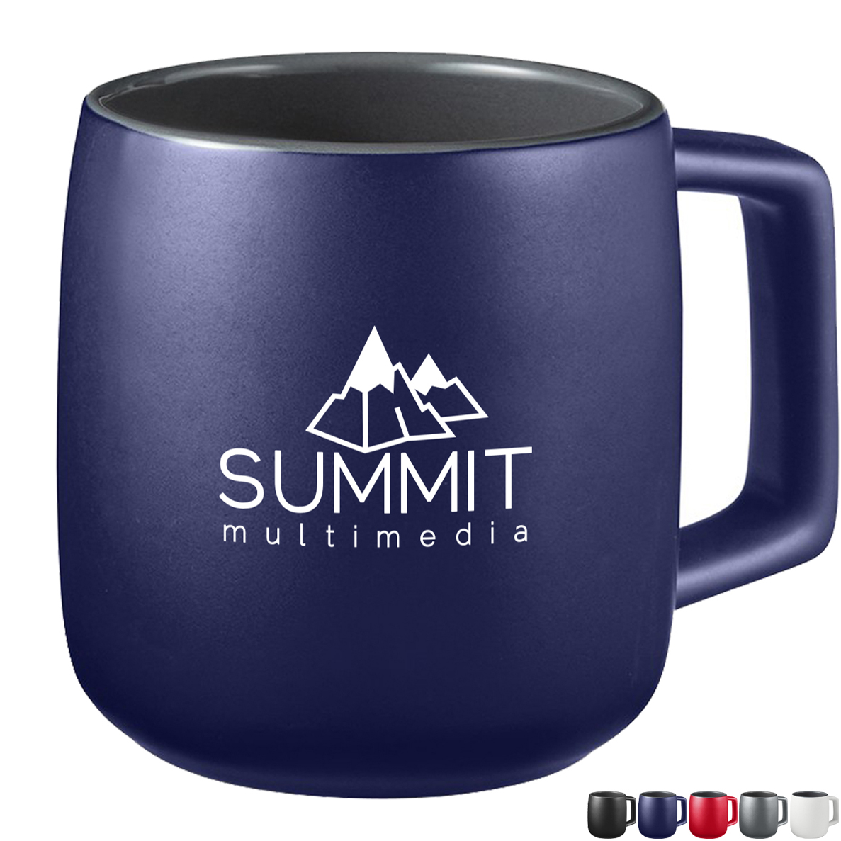 Product Photo 1 Geo Square Handle Ceramic Mug, 15oz.