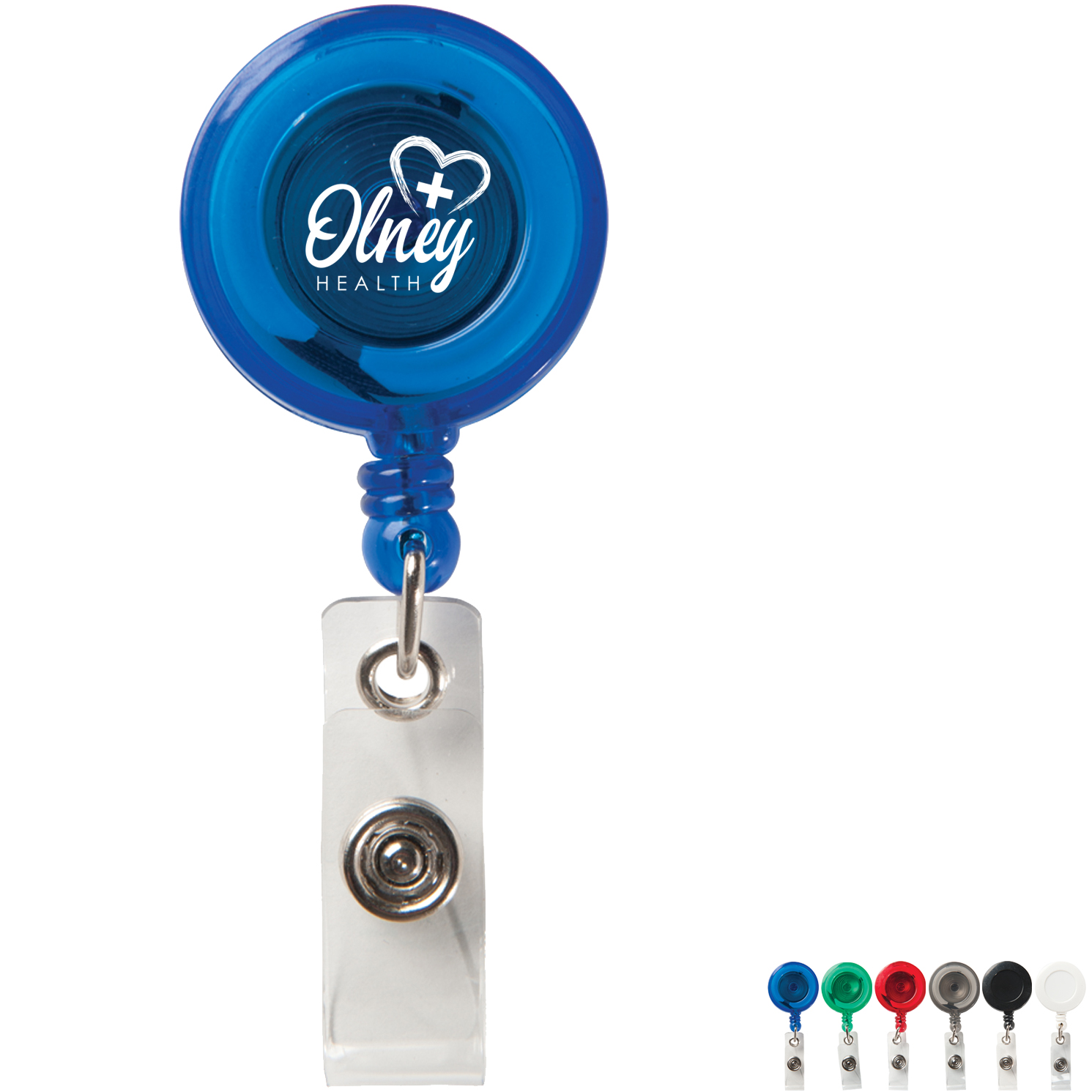 Product Photo 1 Round Secure-A-Badge™ Retractable Badgeholder w/ Belt Clip