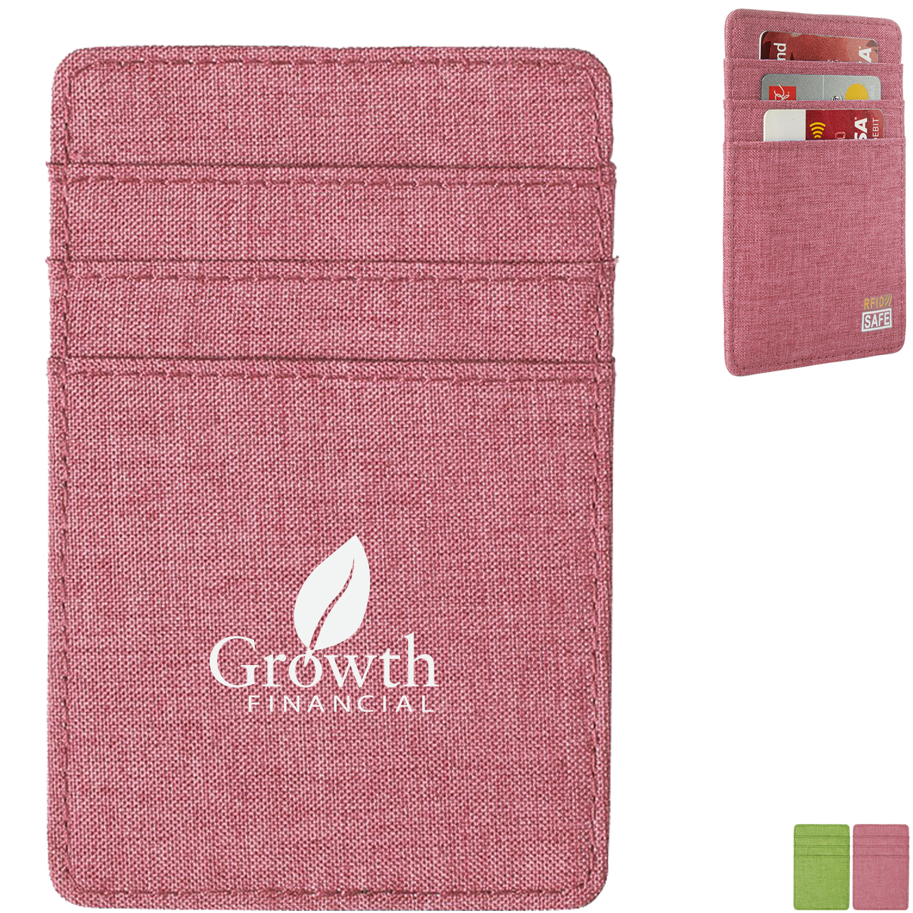 Product Photo 1 Heathered RFID Wallet with 6 Card Pockets