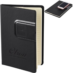 Refillable Journal with Wireless Charging Panel, 5-3/4" x 8-3/5" - PM9749