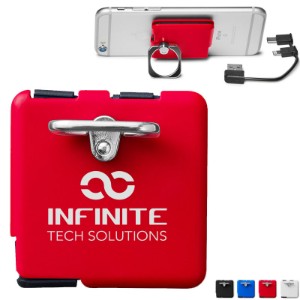 Square Charging Cable and Phone Stand - CLOSEOUT! - PM9750