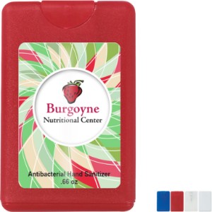 Antibacterial Card Shape Hand Sanitizer, .66oz. - HT1969