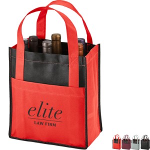 Toscana Six Bottle Non-Woven Wine Tote - EV2184