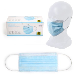 Disposable 3 Layer Protective Face Masks, Pack of 50 - IN STOCK- AS LOW AS .09 EA - MSK305