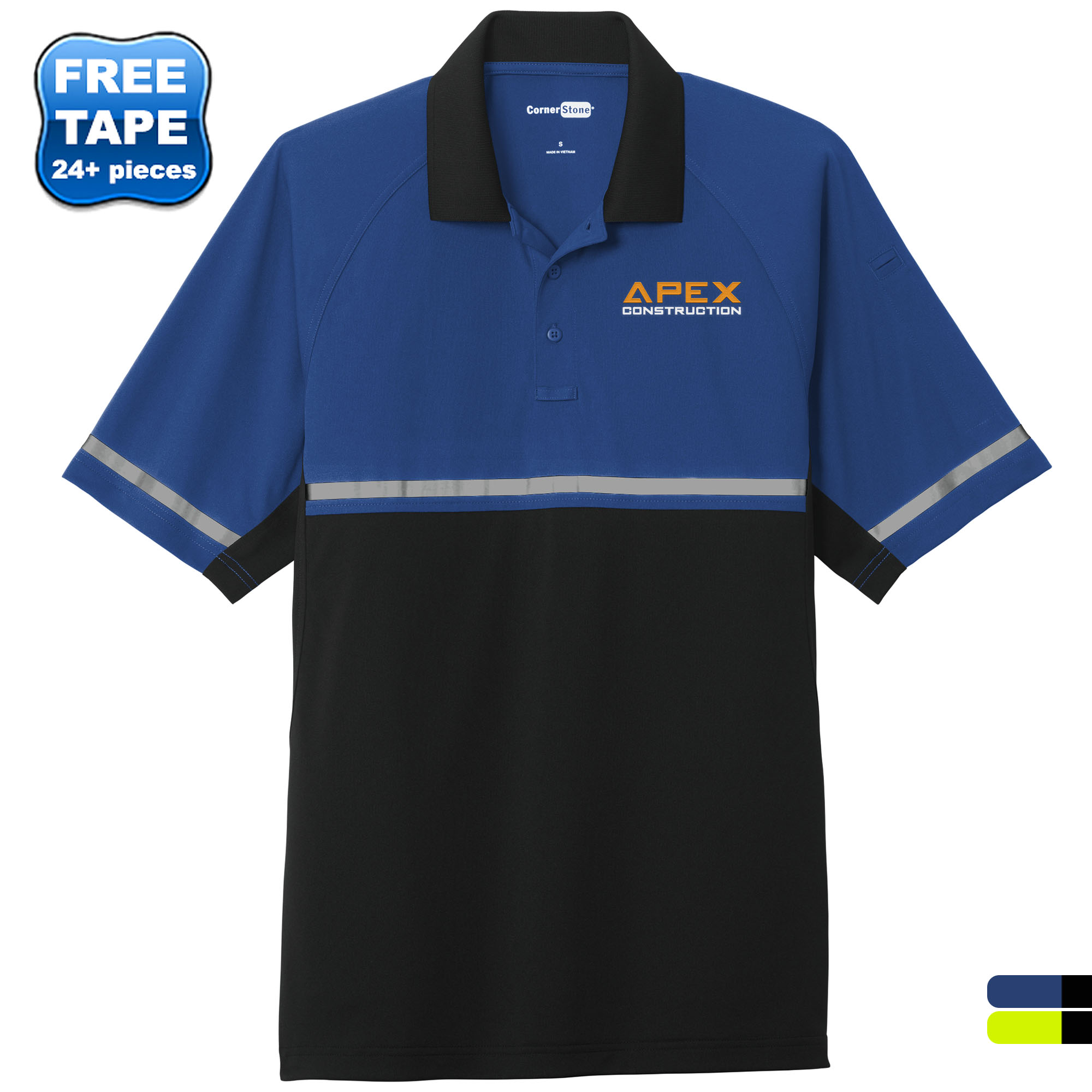 Product Photo 1 CornerStone® Select Lightweight Snag-Proof Enhanced Visibility Polyester Men's Polo