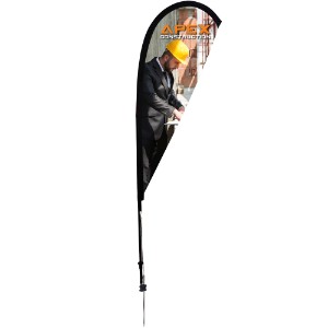 Premium Teardrop Sail Sign Kit with Ground Spike, 6' - DY3916
