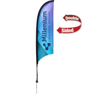 Premium Razor Double-Sided Sail Sign Kit with Ground Spike, 7' - DY3919