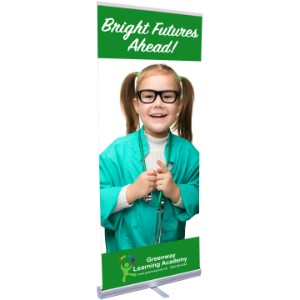 Economy Plus Retractor Banner Kit, 31-1/2" - DY3928